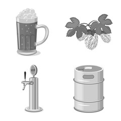 Vector illustration of pub and bar logo. Set of pub and interior vector icon for stock.
