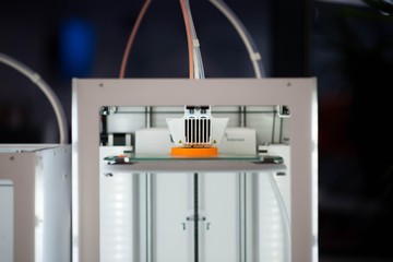 3d printer isolated. 3d printing technology