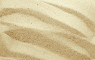 Fototapeta na wymiar Golden Sand on the beach as background. Sand Texture. Golden sand. Background from fine sand.