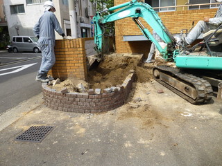 工事写真　重機