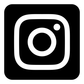 VORONEZH, RUSSIA - NOVEMBER 21, 2019: Instagram logo square icon in black color