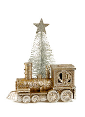 Christmas decoration - golden train