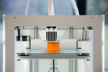Fototapeta 3d printer isolated. 3d printing technology obraz