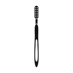 Tooth brush vector icon.Black vector icon isolated on white background tooth brush .