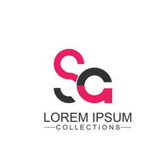 Initial Letter SA Linked Design Logo. Vector illustration for web banner, business presentation, advertising material.