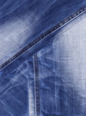 Jeans design.Grunge jeans pattern with seams.