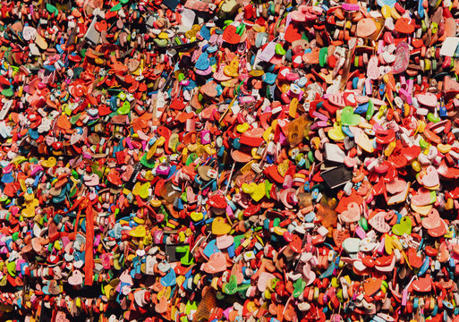 Love lock on Namsan mountain, YTN Seoul Tower