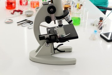 microscope in laboratory