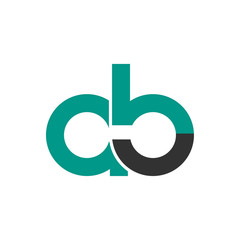 Initial letter AB lowercase logo design template.Can be used for workflow layout template, banner, marketing, infographics.