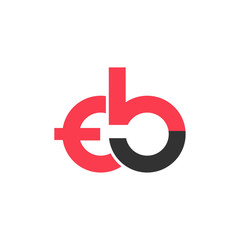 Initial letter EB lowercase logo design template.Can be used for workflow layout template, banner, marketing, infographics.