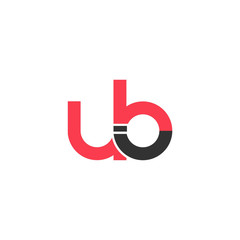 Initial letter UB lowercase logo design template.Can be used for workflow layout template, banner, marketing, infographics.