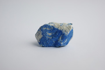 Lapis lazuli. blue natural mineral lapis lazuli for gemological treatment