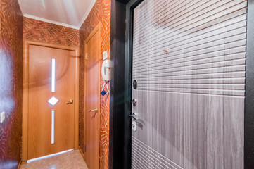 Russia, Moscow- July 08, 2019: interior room apartment. standard repair decoration in hostel