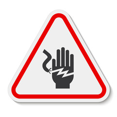 Electrical Shock Electrocution Symbol Sign, Vector Illustration, Isolate On White Background Label .EPS10
