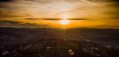 Blick vom Giersberg in Richtung Siegen Luftaufnahme NRW