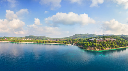 Fototapeta premium The beach Koukounaries in Skiathos, Greece