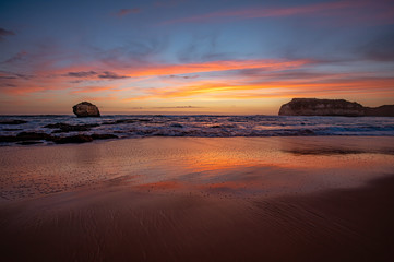 Obraz premium Sunset at Buckley Creek, near Childers Cove, Great Ocean Road