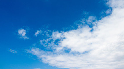 blue sky with white clouds
