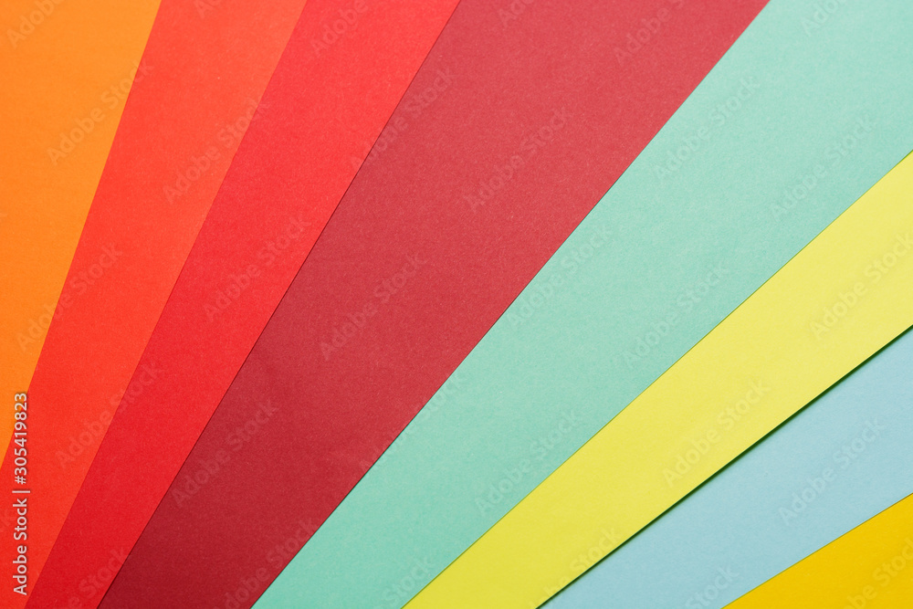 Aufkleber abstract different pastel colored paper backgrounds with place for text. diagonal geometric composit