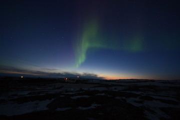 Northern Lights in Nunavik Northern Québec Canada