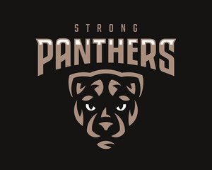 Panther modern mascot logo. Jaguar emblem design editable for your business. Vector illustration. © augustos