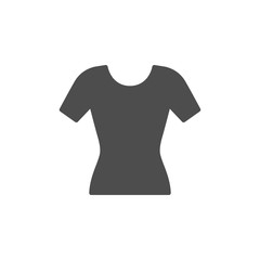 Female t-shirt glyph modern icon