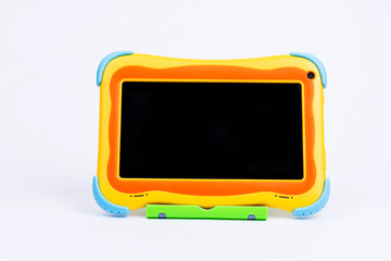 Tablet for kids isolated on white background