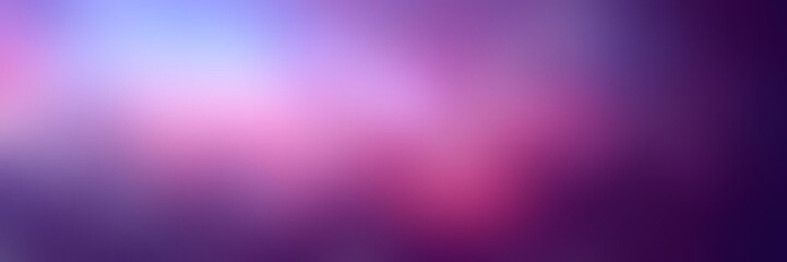Purple sky cloudy dramatic design banner. Blurred abstract empty background. Night low light illustration.
