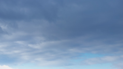 Autumn cloudy sky. Beautiful background.