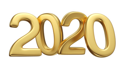 Gold 2020 new year figures