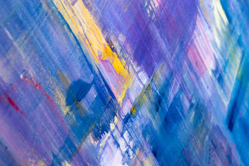 Painting Artistic bright color oil paints texture abstract artwork. Modern futuristic pattern for grunge wallpaper, interior, album, flyer cover, poster, booklet background. Creative graphic design