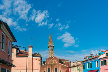 Obraz premium ブラーノ島のカラフルな家