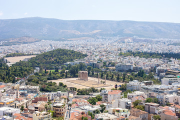 Fototapeta na wymiar Walking through the Acropolis of Athens