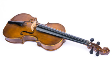 Fototapeta premium Violin isolated on white background