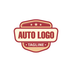 Obraz premium Classic Auto Car Logo Vector Template