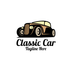 Classic Auto Car Logo Vector Template