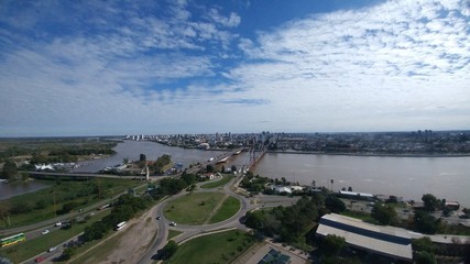 Naklejka premium Panoramiczny widok z Santa Fe w Argentynie
