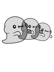 3 durchsichtige kleine 