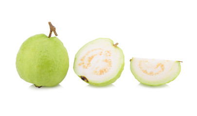 Guava (tropical fruit) isolared on white background