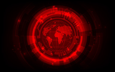 digital global technology concept, abstract background