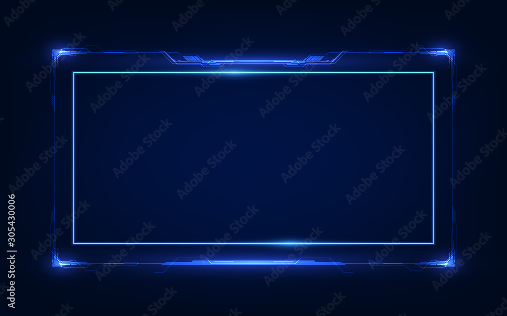 Poster abstract hud ui gui future futuristic screen system virtual design
