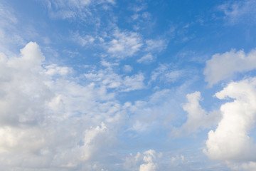 blue sky with cloud
