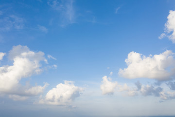 blue sky with cloud