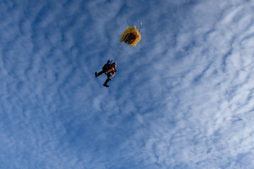 Tandem skydiving. The active lifestyle.