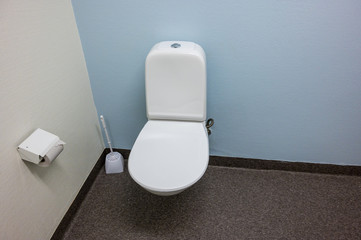 toilet stool in a public restroom in Sweden