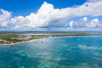 Aerial view of Punta Cana 