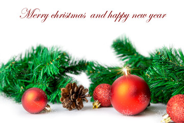 Closeup of Christmas ball.Merry Christmas and Happy New Year concept.Celebration on winter holiday xmas theme.