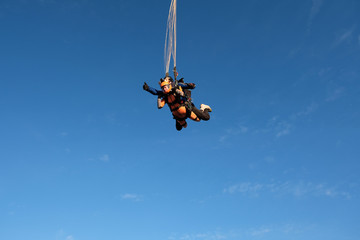 Tandem skydiving. The active lifestyle.
