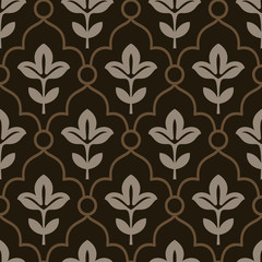 Simple flowers shapes pattern