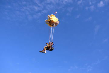 Tandem skydiving. The active lifestyle.